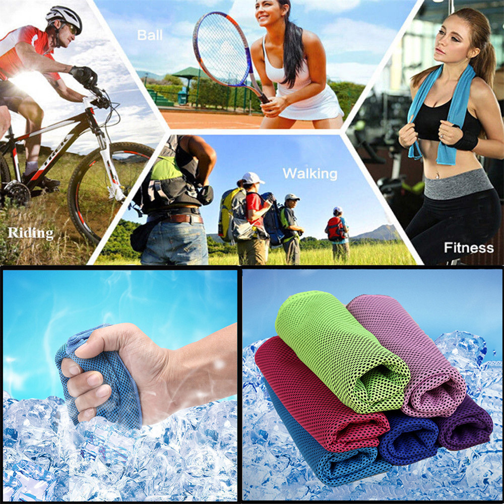 Microfiber Sport Towel Rapid Cooling Ice Face Towel Outdoor Sport Quick-Dry Ice Towels Summer Enduring Instant Chill Towel