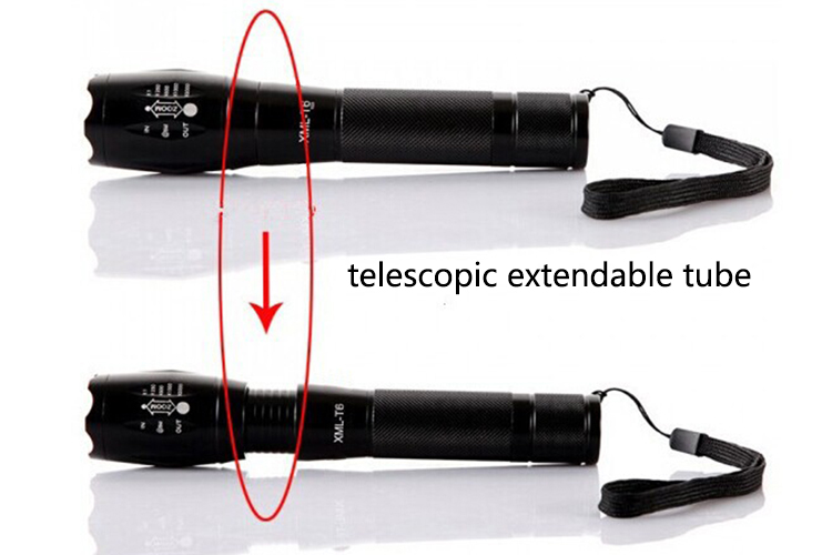 High Quality USB 1000 Lumens Tactical Powerful T6 18650 Rechargeable USB Flashlight