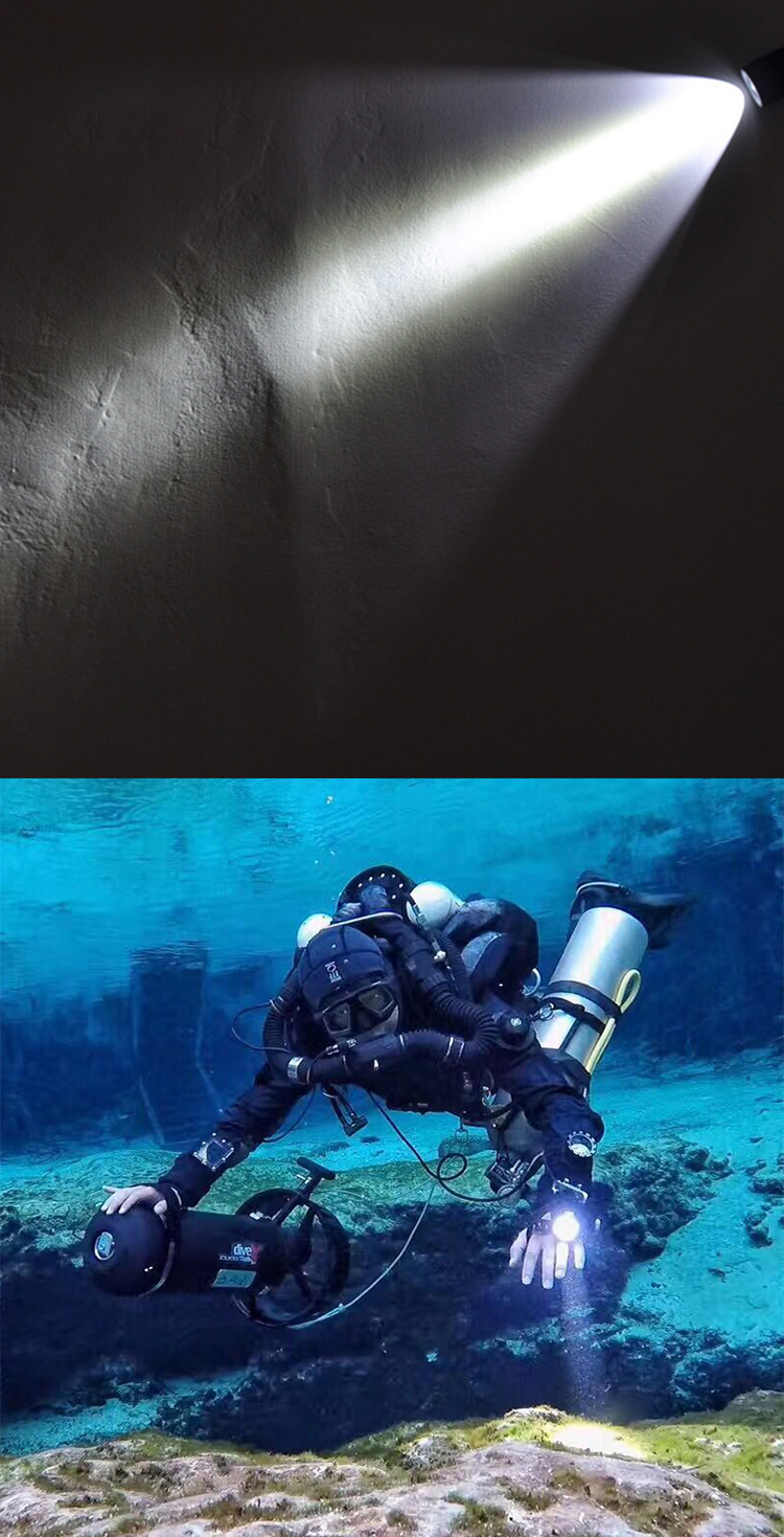 New High Quality Underwater 200 Meters Diving Flashlight 1000 Lumens XM-L L2 Waterproof Torch Lamp Led Scuba Diving Flashlight