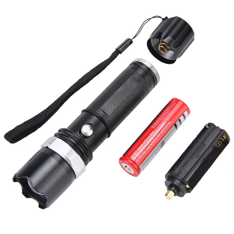 300 Lumens XPE Torch Light Emergency Portable Waterproof Aluminum Zoom 3W LED Police Tactical Flashlight