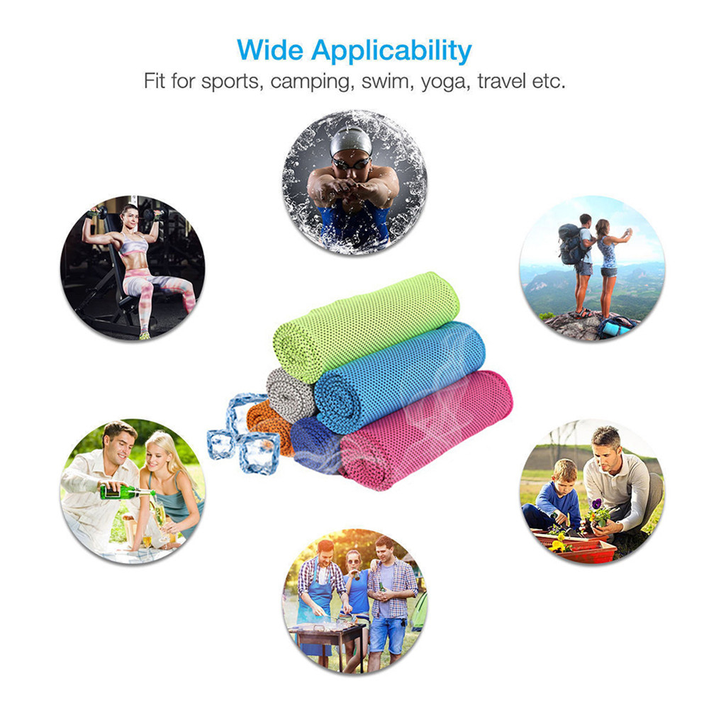 Microfiber Sport Towel Rapid Cooling Ice Face Towel Outdoor Sport Quick-Dry Ice Towels Summer Enduring Instant Chill Towel